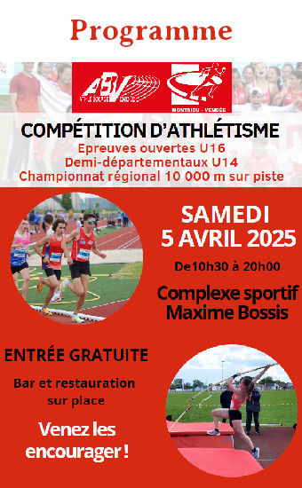 2025-04-05 - Competition athle ABV - programme
